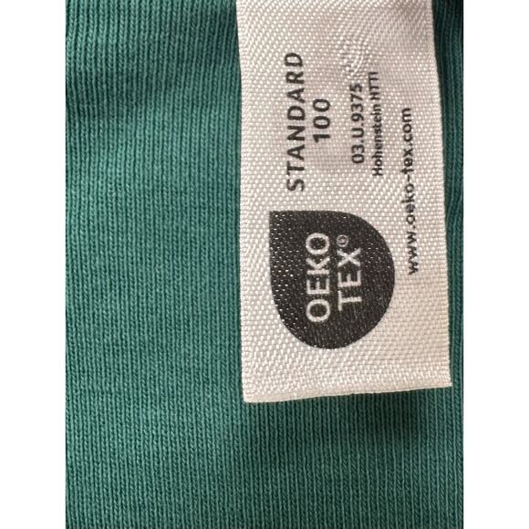 NWOT HANNA ANDERSSON ADULT UNISEX TREE GREEN SOLID PAJAMA SHIRT XXL COTTON - Picture 5 of 9